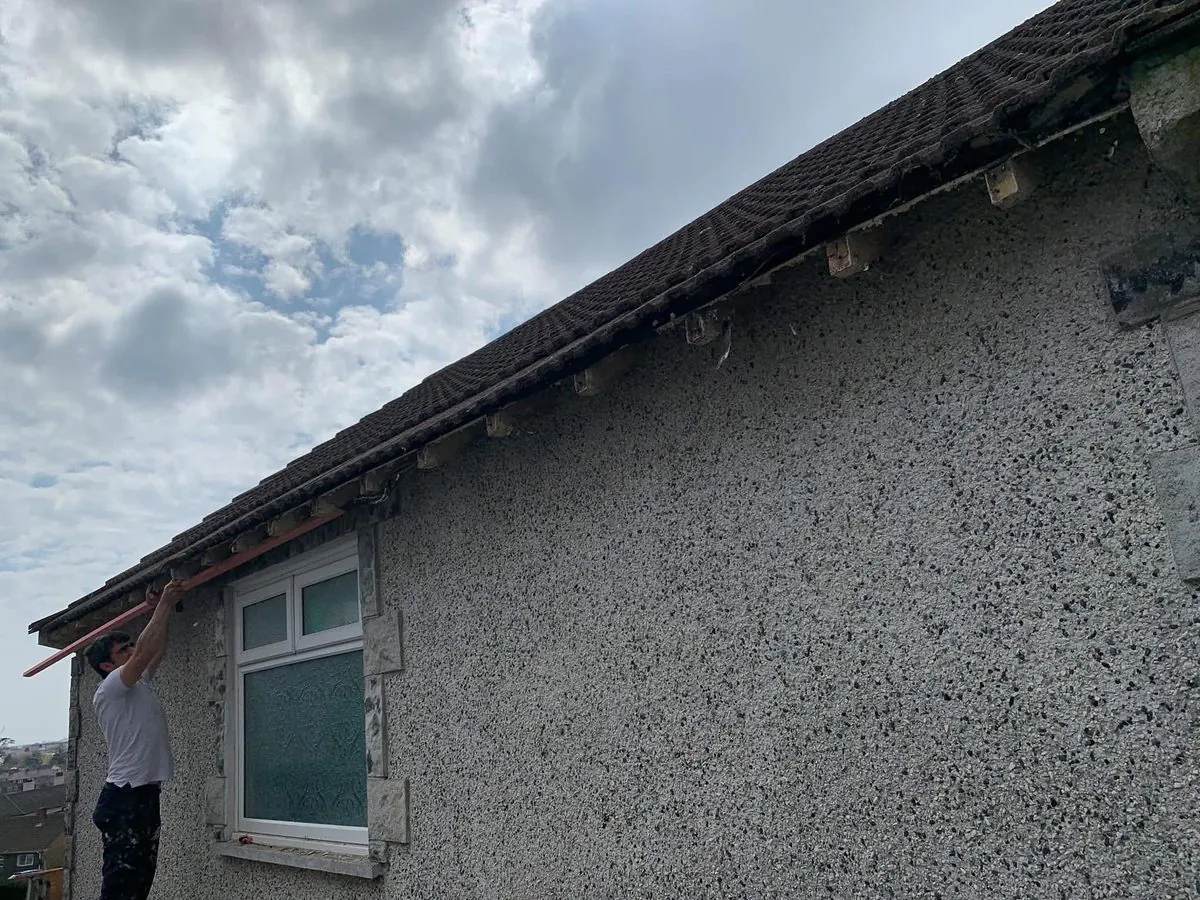 White uPVC fascias and soffits on a bungalow in Penzance