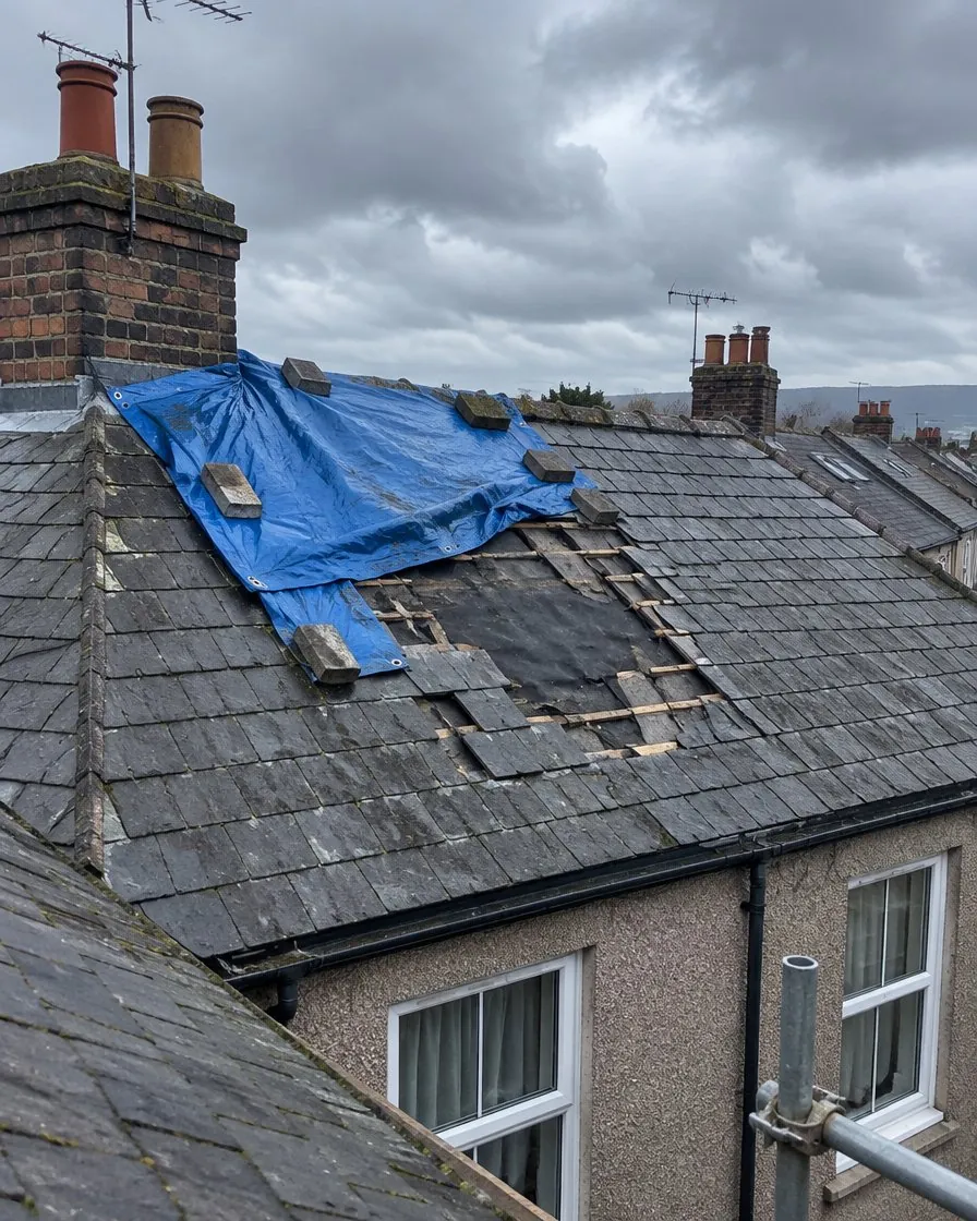 Storm damage and insurance work in Penzance